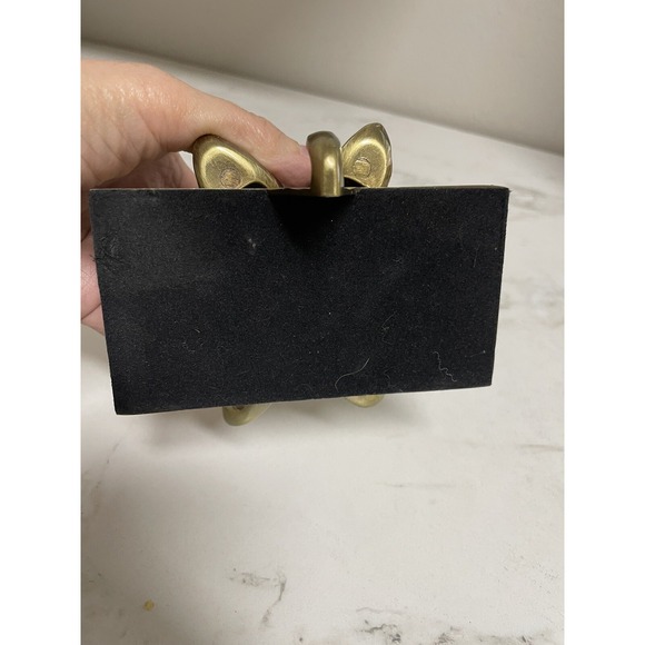 Bronze Metal 3D Christmas Tree Stocking Hanger Mantel Fireplace Hook Holder - Picture 9 of 11